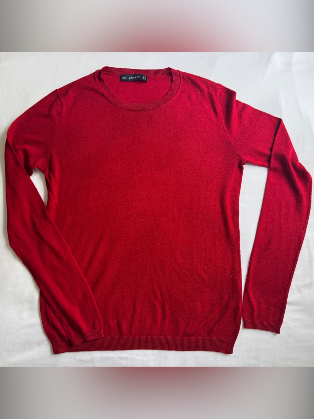 Zara | Women's Red Crewneck Sweater | Size: S